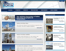 Tablet Screenshot of betonfortin.com